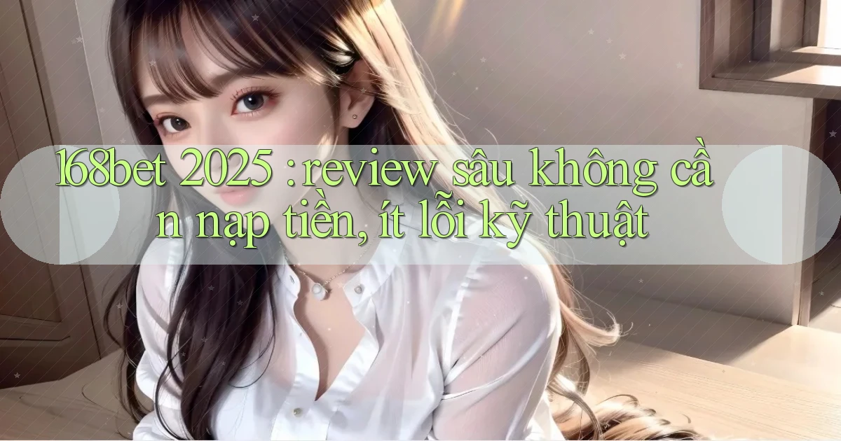 168bet 2025 review sâu không cần nạp tiền, ít lỗi kỹ thuật