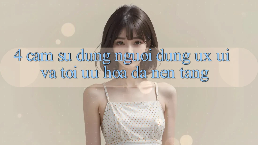 4. Cảm sử dụng Người Dùng (UX/UI) Và Tối Ưu Hóa Đa Nền Tảng 4. Cảm sử dụng Người Dùng (UX/UI) Và Tối Ưu Hóa Đa Nền Tảng