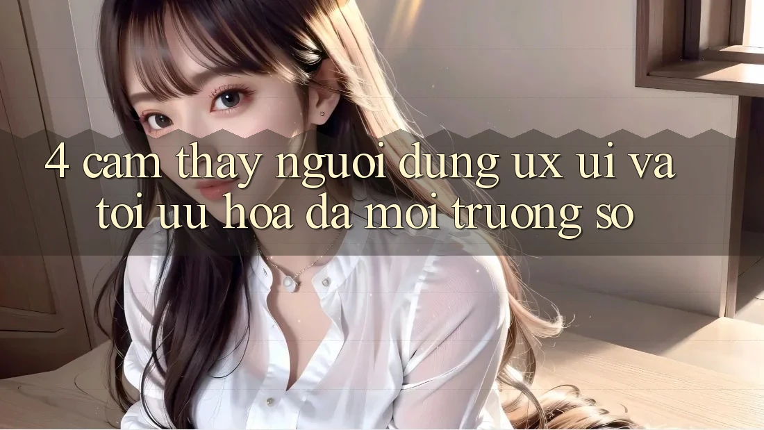 4. Cảm thấy Người Dùng (UX/UI) Và Tối Ưu Hóa Đa Môi trường số
