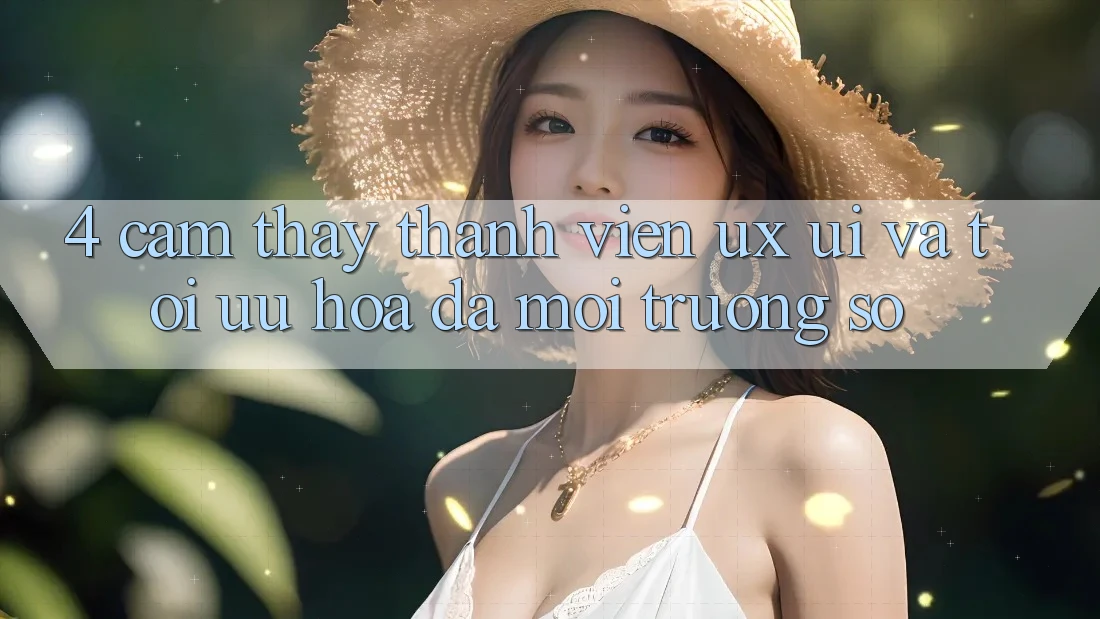 4. Cảm thấy Thành viên (UX/UI) Và Tối Ưu Hóa Đa Môi trường số 4. Cảm thấy Thành viên (UX/UI) Và Tối Ưu Hóa Đa Môi trường số