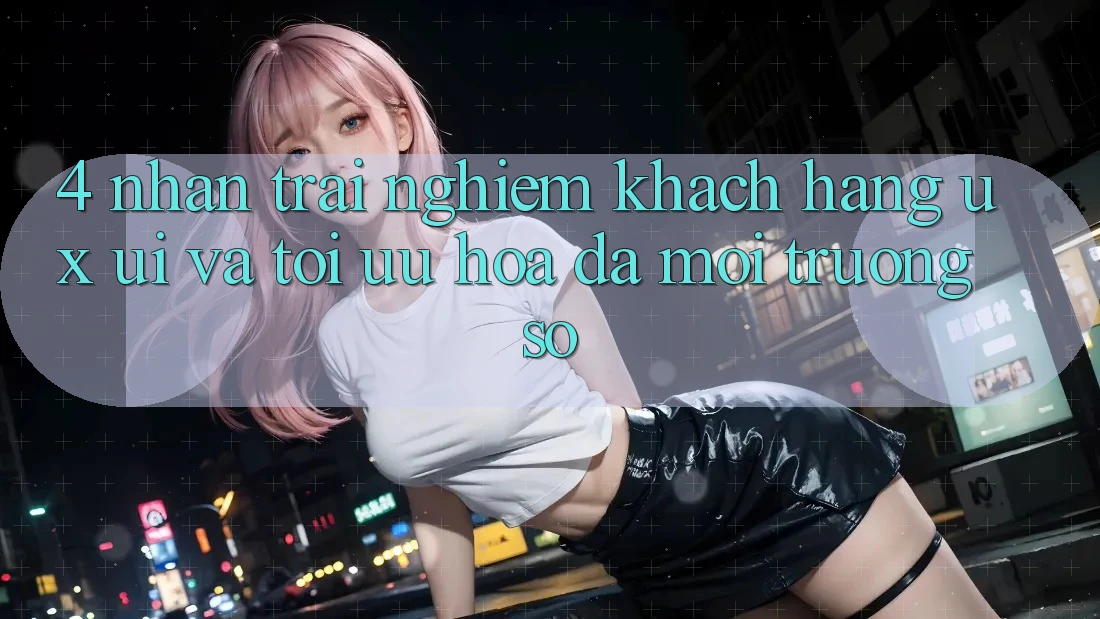 4. Nhận trải nghiệm Khách hàng (UX/UI) Và Tối Ưu Hóa Đa Môi trường số