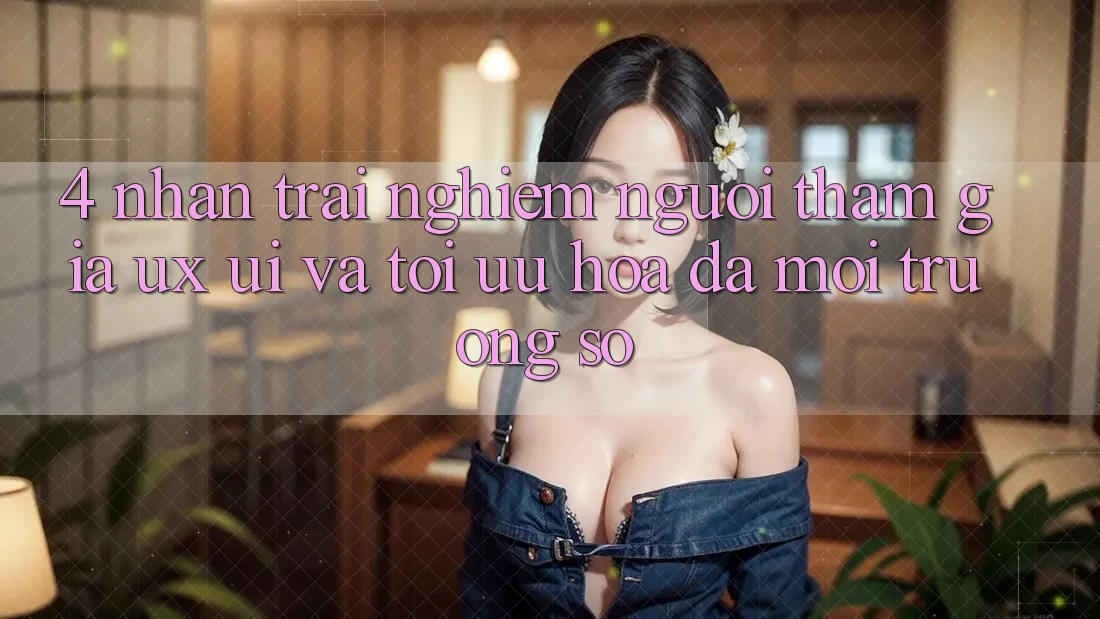 4. Nhận trải nghiệm Người tham gia (UX/UI) Và Tối Ưu Hóa Đa Môi trường số 4. Nhận trải nghiệm Người tham gia (UX/UI) Và Tối Ưu Hóa Đa Môi trường số