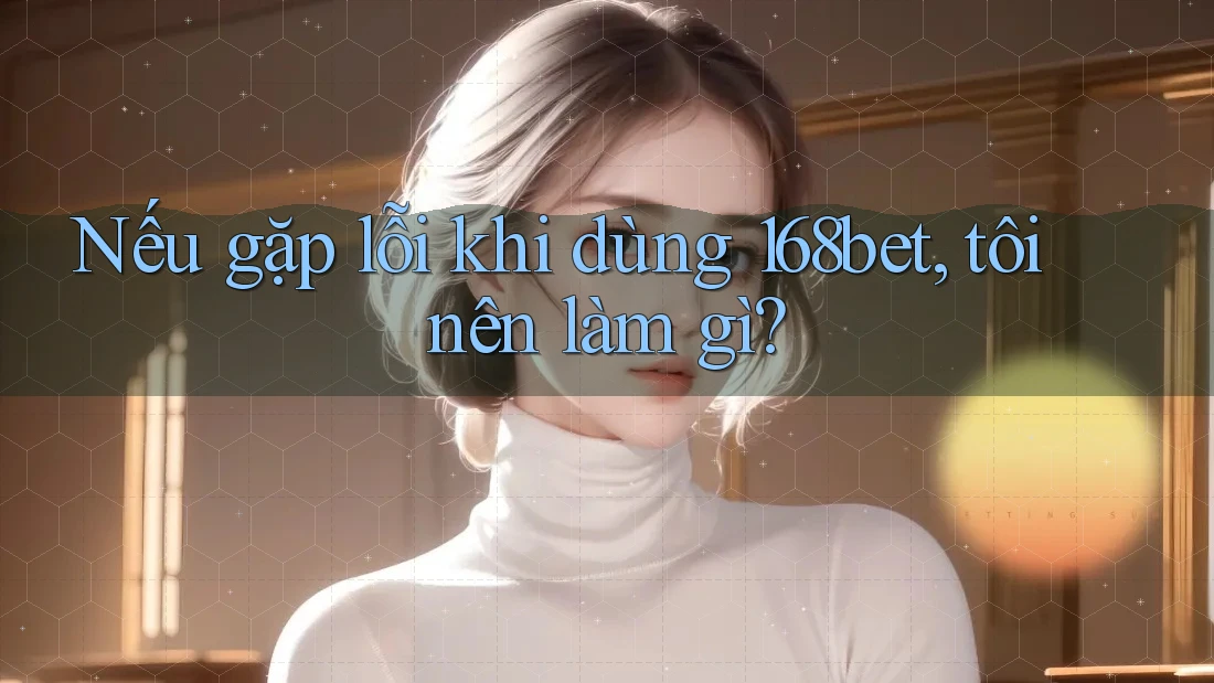 Nếu gặp lỗi khi dùng 168bet, tôi nên làm gì?