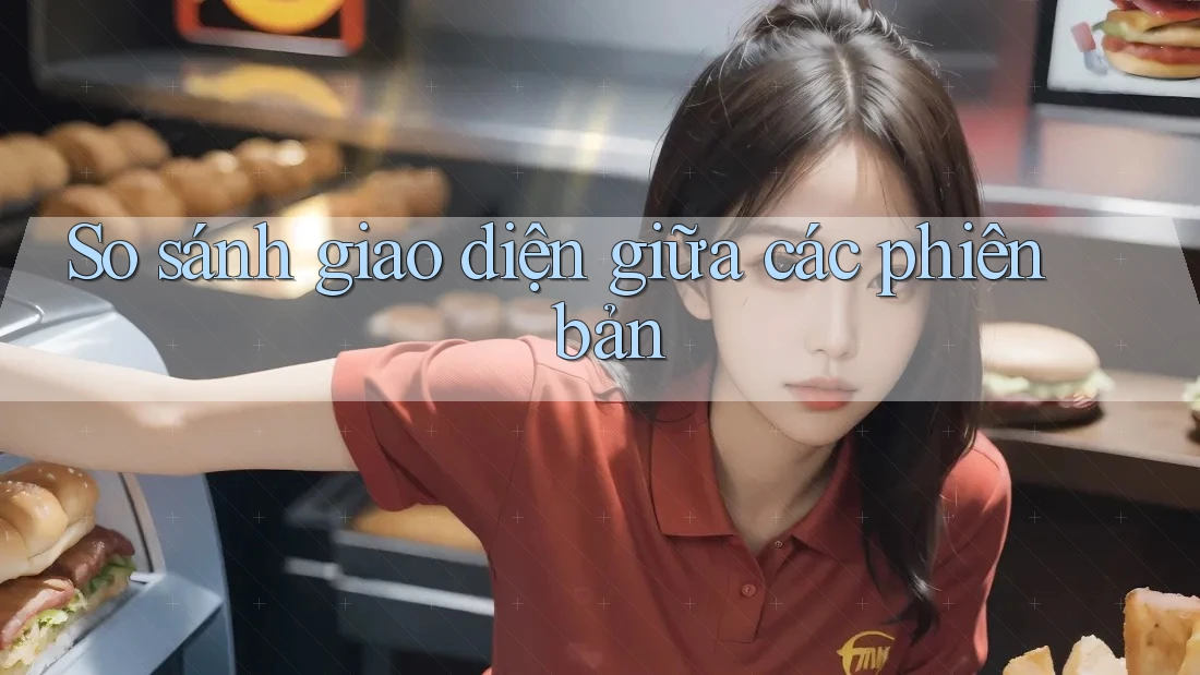 So sánh giao diện giữa các phiên bản So sánh giao diện giữa các phiên bản